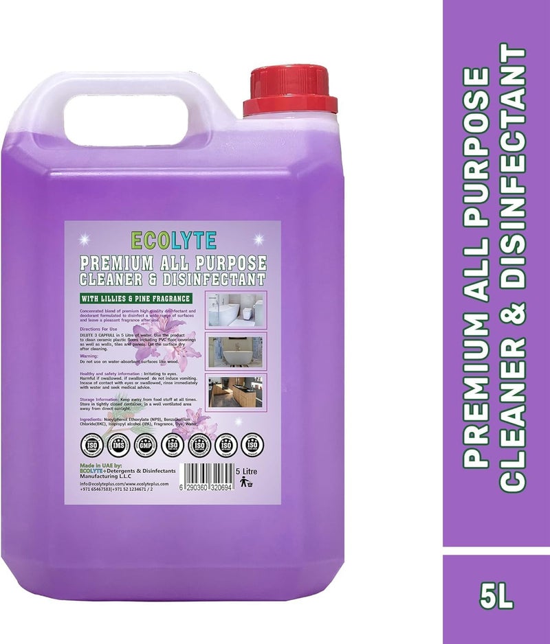 ECOLYTE+ Premium All Purpose Cleaner & Disinfectant - 5L - Image 3